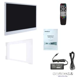 Elecsung 22 inches White Color LED Smart TV Waterproof Bathroom Television IP66 Shower TV ATSC Tuner WiFi - Thumbnail 8
