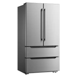 Cosmo 3 Piece Kitchen Appliance Package with 36" Freestanding Dual Fuel Range Kitchen Stove 24" Built-in Fully Integrated Dishwasher & French Door - Thumbnail 12