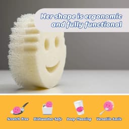 Scrub Daddy Scrub Mommy Dual-Sided Sponge Dye Free - Scratch-Free, Odor Resistant - 1ct - Thumbnail 4