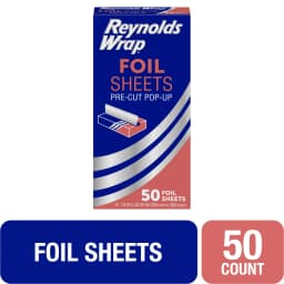 Reynolds Wrap Pre-Cut Pop-Up Aluminum Foil Sheets, 14 x 10.25 inches, 50 Sheets - Thumbnail 1