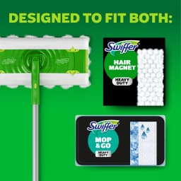 Swiffer Hair Magnet Deluxe Starter Kit, 1 pole, 6 Dry & 2 Wet Cloths - Thumbnail 12