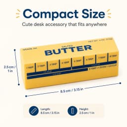 2Pcs Butter Eraser Set Clearance, Cute PVC Food Shaped Erasers, Kawaii Desk Accessories for S*chool Supplies Party Favors S*tudents Stationery Gifts - Thumbnail 5