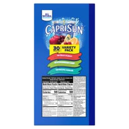 Capri Sun Flavored with Other Natural Flavor Juice Drink Blend, 30 Pouches, for School Lunches and On-the-Go Hydration, Fruit Punch, Strawberry Kiwi - Thumbnail 7
