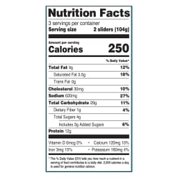 Great Value Cheeseburger Sliders, 11.1 oz, 6 Count (Frozen) - Thumbnail 3
