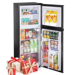 WANAI 4.5 Cu.ft Large Size Mini Fridge with Adjustable Thermostat, Compact Refrigerator Silver, New - Thumbnail 7