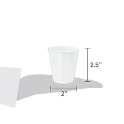 Great Value Bath Disposable Plastic Cups, White, 3 oz, 100 Count - Thumbnail 6