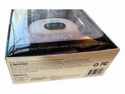 RHEA- Muze Bluetooth Vibrance True Wireless Earphones - Led Display - White - Thumbnail 5