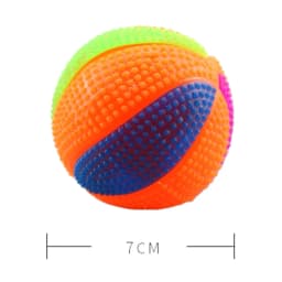 Walbest Light Up Dog Balls Glowing Elastic Balls LED Flashing Spike Pet Balls Molar Ball Pet Light Color Balls Interactive Pet Toys for Cats Dogs - Thumbnail 6