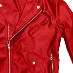 LODIENY Men's Modern Motorcycle Jacket Vintage Faux Leather Jackets Notch Lapel Collar Asymmetric Zip Up Slim Fit Biker Coat Fashion Streetwear Red XL - Thumbnail 7
