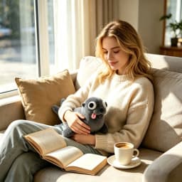 DGMIOCS Funny Gray Seal Plush Toy - Goofy Big-Eyed Stuffed Animal with Tongue Out, Soft Cuddly Seal Companion for Kids & Adults, Cute Silly Marine - Thumbnail 6
