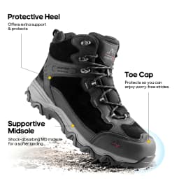 NORTIV 8 Men's Waterproof Hiking Boots Outdoor Mid Trekking Lightweight Mountaineering Shoes Paladin - Thumbnail 6