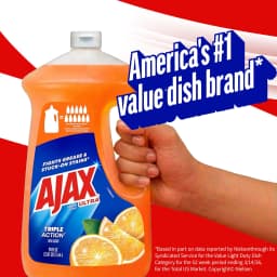 (2 pack) Ajax Ultra Liquid Dish Soap Orange Scent, Triple Action, 90 fl oz Bottle - Thumbnail 9