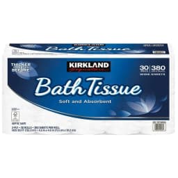 Kirkland Signature Bath Tissue, 2-Ply, 380 Sheets, 30 Rolls - Thumbnail 4