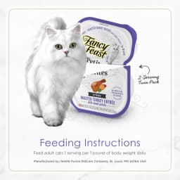 Purina Fancy Feast Petites With Roasted Turkey Entrée with Sweet Potato in Gravy Gourmet Wet Cat Food Pate - Thumbnail 9