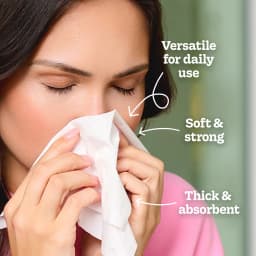 Kleenex Trusted Care 2-Ply Flat Box Facial Tissues, 6 Pack (960 Total Tissues) - Thumbnail 2