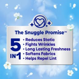 Snuggle Blue Sparkle Cuddle Up Fresh Dryer Sheets, 120 Count - Thumbnail 2