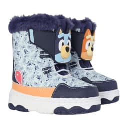 Bluey Toddler Kids Winter Boot with Faux Fur Trim - Thumbnail 1