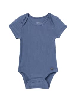 Modern Moments by Gerber Baby Neutral Super Soft Viscose Short Sleeve Bodysuits, 2-Pack, Sizes 0M-12M - Thumbnail 5