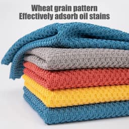 Vxdvou Fine Fiber Microfiber Cleaning Cloth, Absorbent Dishwashing Towel for Glass & Kitchen Cleaning, Soft and Durable Scrubbing Pad, Multi-Purpose - Thumbnail 5