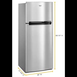 Whirlpool Wrt518szf 28 Inches Wide 17.6 Cu. Ft. Top Mount Refrigerator - Stainless Steel - Thumbnail 4