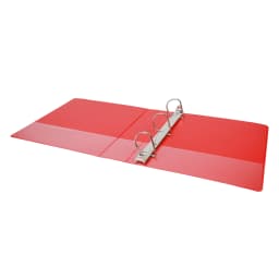 Pen + Gear 3-Ring Durable View Binder, 2 inch Binder Ring Type, Slant D-Ring, Red, 6 Pack - Thumbnail 5