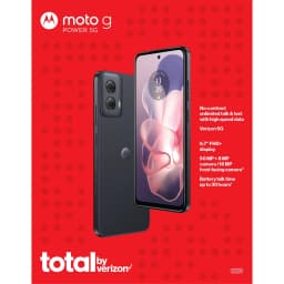 Total by Verizon Moto G Power 5G, 128GB, Black - Prepaid Smartphone [Locked to Total by Verizon] - Thumbnail 12