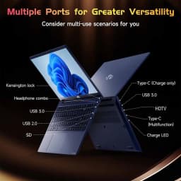 15.6 FHD Student Laptop Computer ,8GB RAM 512GB SSD, Backlit Keyboard, Fingerprint - Thumbnail 2