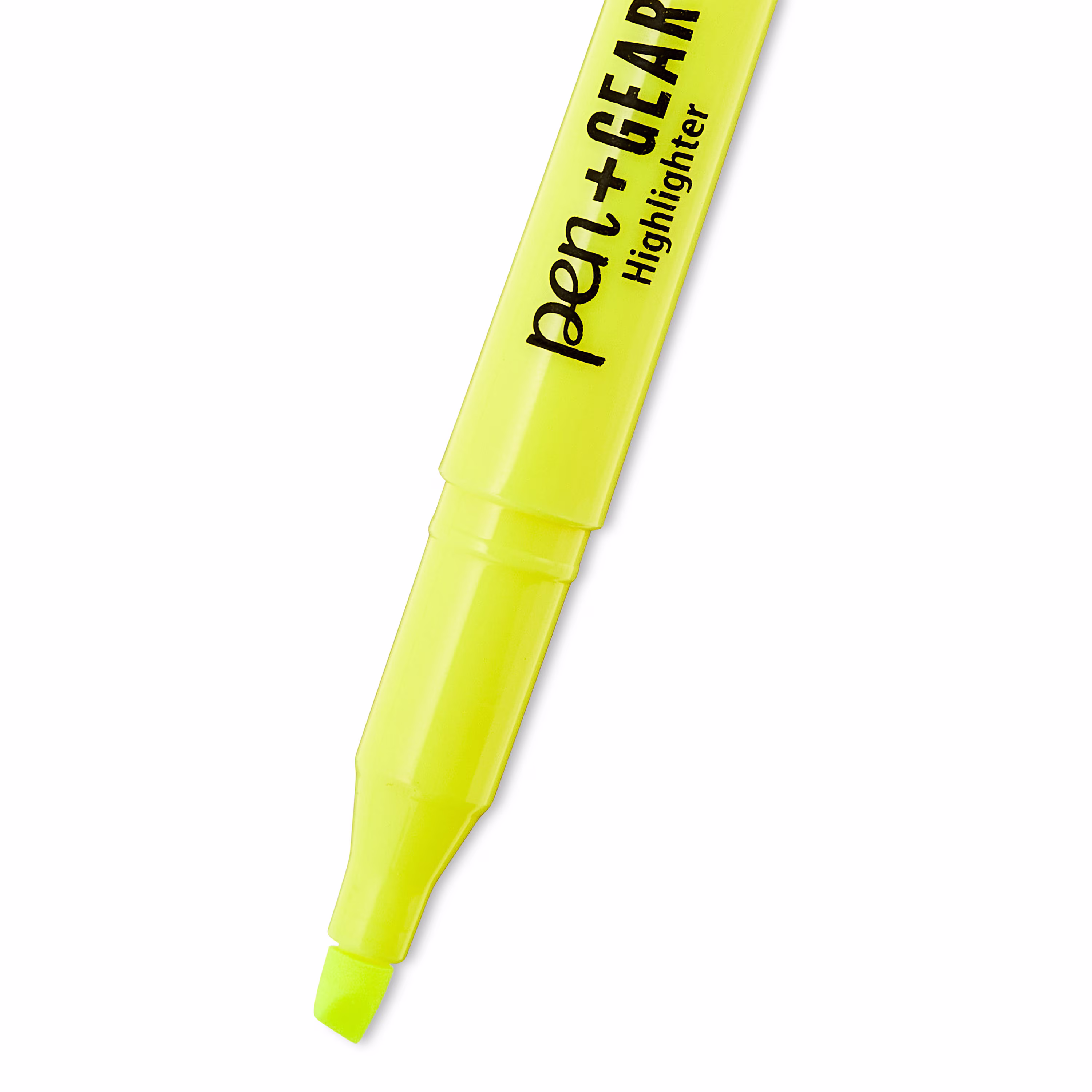 Pen+Gear Pocket Highlighters, Chisel Tip, Yellow, 4 Count - Thumbnail 4