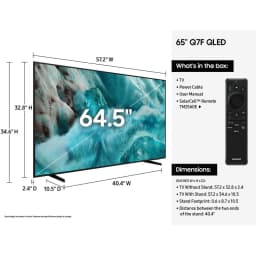 Restored Samsung - 65” Class Q7F Series QLED 4K UHD SamsungVision AI Smart Tizen TV QN65Q7FAAFXZA - Thumbnail 6