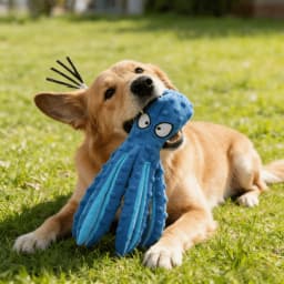 Heavy Duty Chew Resistant Squeaky Dog Toys 12.6 Inch Interactive Puzzle Pet Toy with Noise Maker Machine Washable - Thumbnail 3