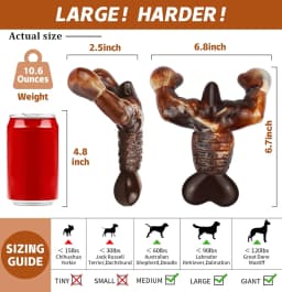 Aelflane Dog Toys for Aggressive Chewers, Dog Chew Toys,Indestructible Dog Toys for Large Breed, Bacon Flavored - Thumbnail 6