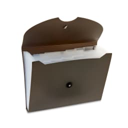 Pen+Gear 13-Pocket Letter-Size Expanding File Folder, Textured Gray - Thumbnail 4