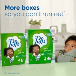 Puffs Plus Lotion Facial Tissues, 8 Family Size Boxes, 124 Tissues per Box - Thumbnail 9