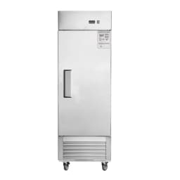 Camellia River 27" Solid Door Commercial Refrigerator, Reach-In Stainless Steel Refrigerator for Professional Kitchens - Thumbnail 1