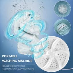 Tiitstoy Portable Washing Machine,Mini Washing Machine,Mini Dishwashers Turbo with Usb, Suitable for Home Business, Travel, College Room, Rv - Thumbnail 4