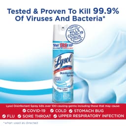 Lysol Disinfectant Spray, Crisp Linen, 19 Oz(Pack of 7) - Thumbnail 3