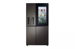 LG LRSOS2706D 27 Cu. Ft. Black Stainless Steel Side-by-Side Smart Refrigerator - Thumbnail 1