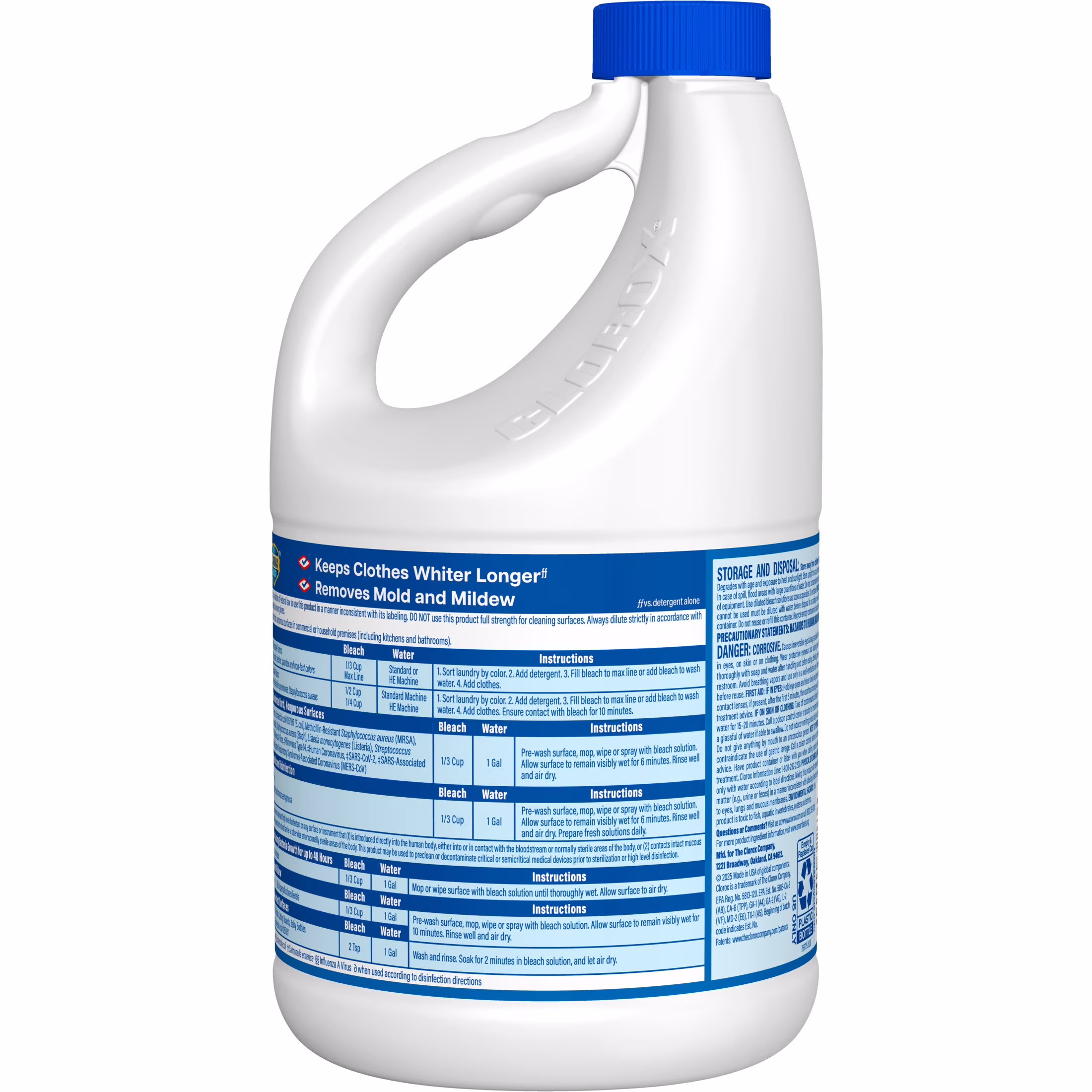 Clorox Disinfecting Liquid Bleach Cleaner, Regular Scent, 81 fl oz - Thumbnail 12