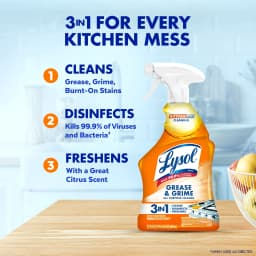 LYSOL® Kitchen Pro Antibacterial Cleaner - Trigger 9/22 fl oz - Thumbnail 2