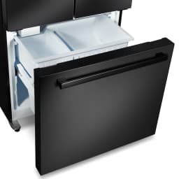 Cosmo 30 in. Vista Coll 17.5 cu. ft. Counter Depth 3-Door French Door Refrigerator, Handles, Matte Black - Thumbnail 8