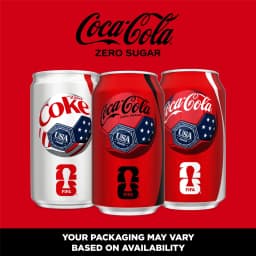 Coca-Cola Zero Sugar Soda Pop Cans, 12 fl oz, 24 Pack - Thumbnail 5