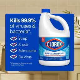Clorox Disinfecting Liquid Bleach Cleaner, Regular Scent, 121 fl oz - Thumbnail 5