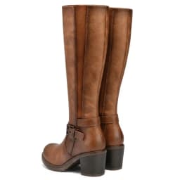 LuckLilac Women Knee High Boots Wide Calf Fashion Dress Shoes Chunky Heel Casual Work - Thumbnail 3