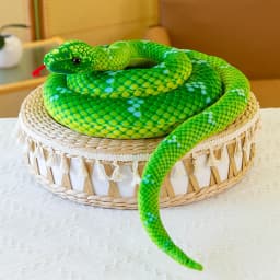 Gqtwoy Simulation Snake Plush Doll - Funny Boa Constrictor Toy for Kids, Soft Cloth Doll for Birthday Gift, Fun Spoof Toy, 7.87"x7.87"x1.57" - Thumbnail 3