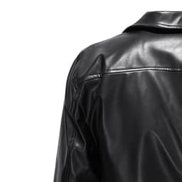 Dezsed Men's Faux Leather Jacket Men's Winter Long-sleeved Leather Motorcycle Jacket Zipper Coat Long Sleeve Hoodless Faux Leather Outwear & Jackets Black L - Thumbnail 7