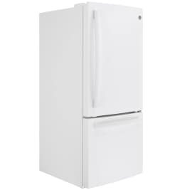 GE GDE21EGKWW 21 Cu. Ft. White Bottom Freezer Refrigerator - Thumbnail 4