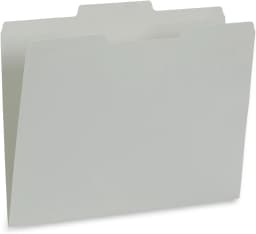 100 File Folders, Letter Size, 1/3 Cut Tab, Grayscale | Gray, black and white assortment, durable 11pt paper, 1/3 cut assorted tabs, color coded home - Thumbnail 6