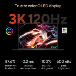 ASUS Vivobook S16 AI Laptop, 16" 3K 2880 x 1800 OLED 120Hz Display, Win 11 Home(16GB DDR5 RAM | 512GB SSD) - Thumbnail 4