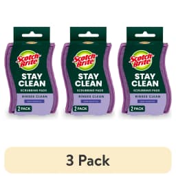 (3 pack) Scotch-Brite Dobie Stay Clean Scrubbers, 2 Count - Thumbnail 1