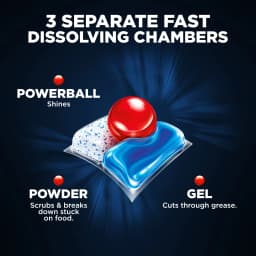 Finish Quantum Dishwasher Pods, No Pre-Rinse Dishwasher Detergent Soap Tabs, 62 Count - Thumbnail 4